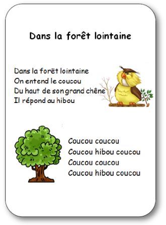 Comptine Dans La For t Lointaine Paroles Ilustr es Dans La For t Comptine Dans La For t Lointaine Paroles Ilustr es Dans La For t