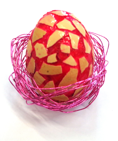 Bricolage de Pâques : décorer un œuf en polystyrène, Bricolage Pâques
