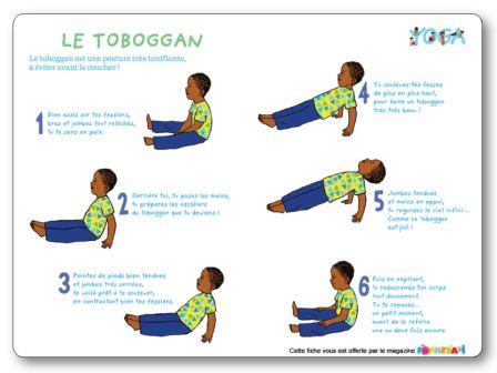Fiche exercice relaxation méditation yoga maternelle Le toboggan
