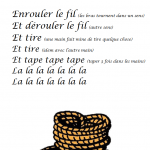comptine enrouler le fil