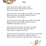 comptine Quand Fanny