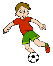 garçon qui joue au foot, motricité à l'école maternelle
