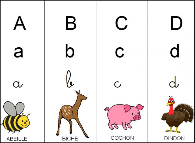 image abécédaire animaux