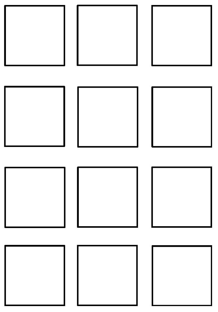image découpage carré 1, Découpage moyenne section maternelle carré 1