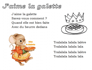 comptine j'aime la galette
