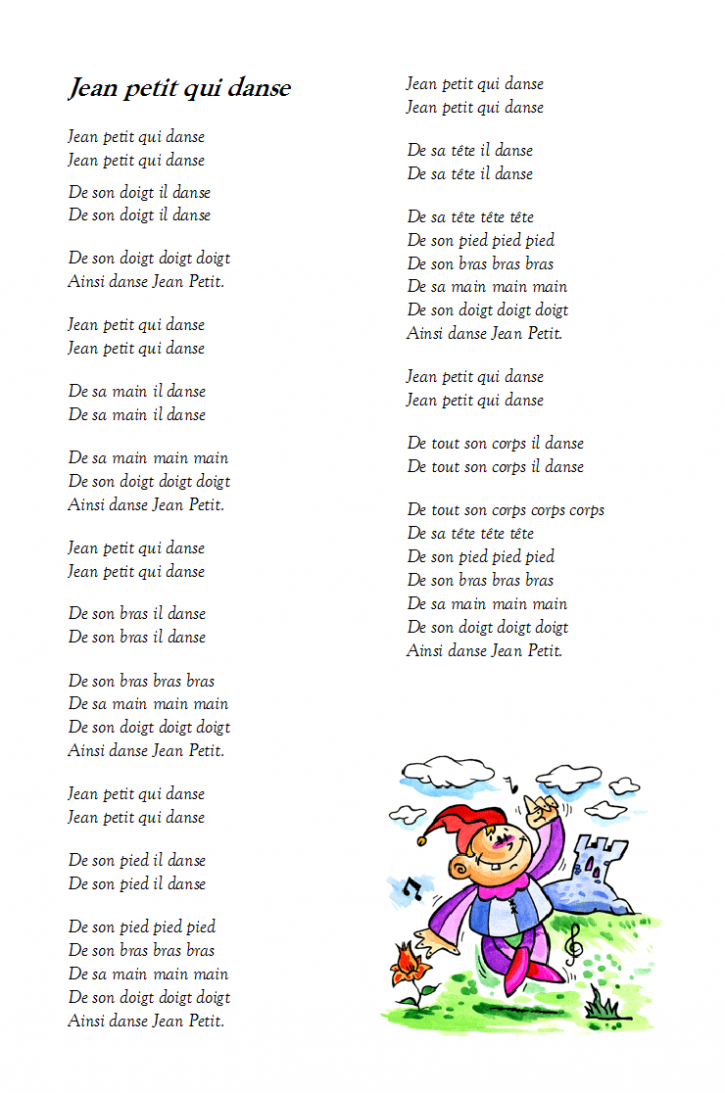 chanson jean petit qui danse