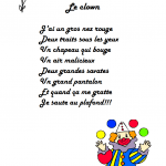 comptine le clown