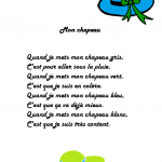 Comptine Mon chapeau