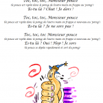 comptine monsieur pouce