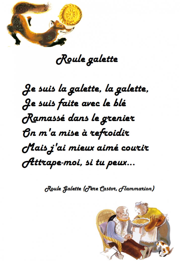 Comptine roule galette