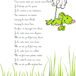 comptine une souris verte