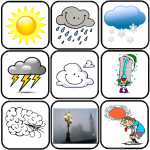 images flashcards météo