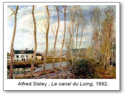 Alfred Sisley Le canal du Loing