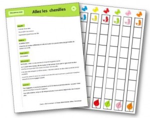 Jeu "Allez les chenilles"