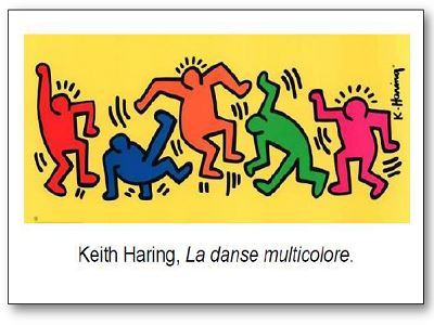 Keith Haring La danse multicolore