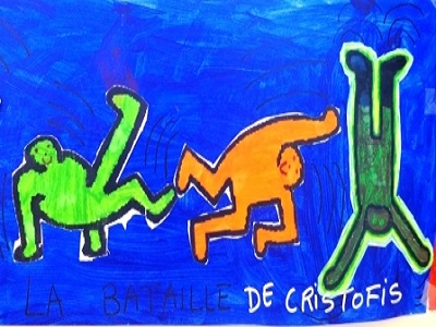 Keith Haring La danse multicolore production d'élève
