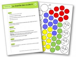 Jeu "La chenille des couleurs"