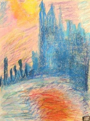 Claude Monet Londres le Parlement production d'élève