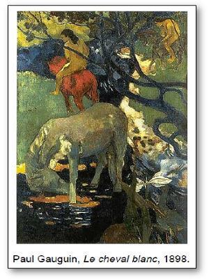 Paul Gauguin Le cheval blanc