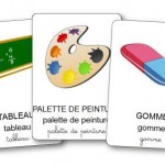 imagier du matériel scolaire à imprimer