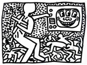 Coloriage Keith Haring 11
