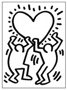 Coloriage Keith Haring