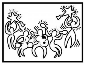 Coloriage Keith Haring 6