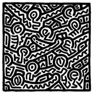Coloriage Keith Haring 9