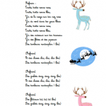 Chanson Noël Trotte, trotte renne rose