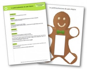 Le peti bonhomme de pain d'épices jeu mathématiques