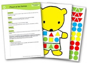 Jeux formes géométriques Ploum et les formes