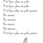 Comptine P'tit lapin plein de poils