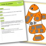 jeu sur les formes maternelle Le jeu du poisson