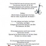 Tout au fond de la mer les poissons sont assis