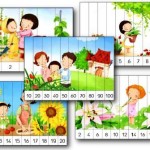 Puzzles numériques maternelle à imprimer counting number puzzles