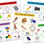 Loto des objets de l'école