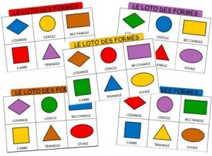 Jeu de loto pour travailler les formes et les grandeurs en maternelle