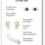 Comptines illustrées sur le corps et les cinq sens à imprimer. Comptine maternelle sur les 5 sens J'ai deux yeux
