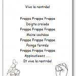 Comptine Vive la rentrée