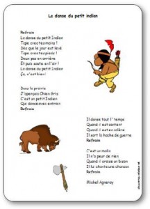 Chanson La danse du petit indien Michel Agneray