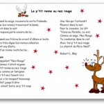 Chanson Le p'tit renne au nez rouge