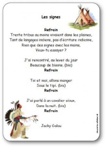 Chanson Les signes Jacky Galou