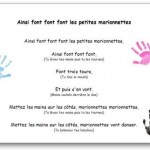 Chanson à gestes Ainsi font font font les petites marionnettes