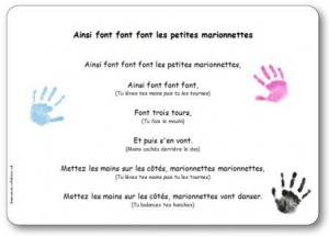 Chanson à gestes Ainsi font font font les petites marionnettes