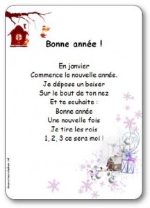 Comptine En janvier commence la nouvelle année