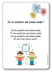 Comptine Je te souhaite une bonne année