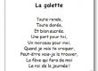 Comptine La galette toute ronde toute dorée
