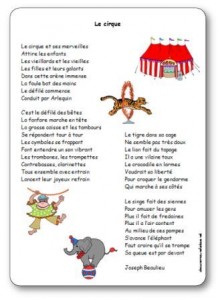 Comptine Le cirque