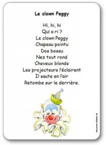 Comptine Le clown Peggy