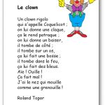 Comptine Le Clown coquelicot de Roland Topor